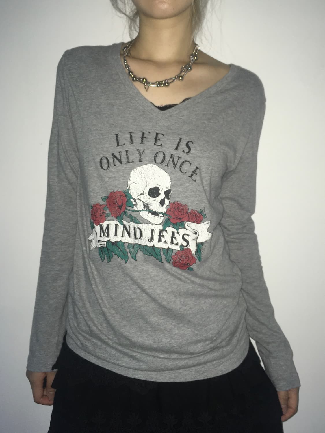 jpn vintage y2k skull long sleeve 상품이미지1