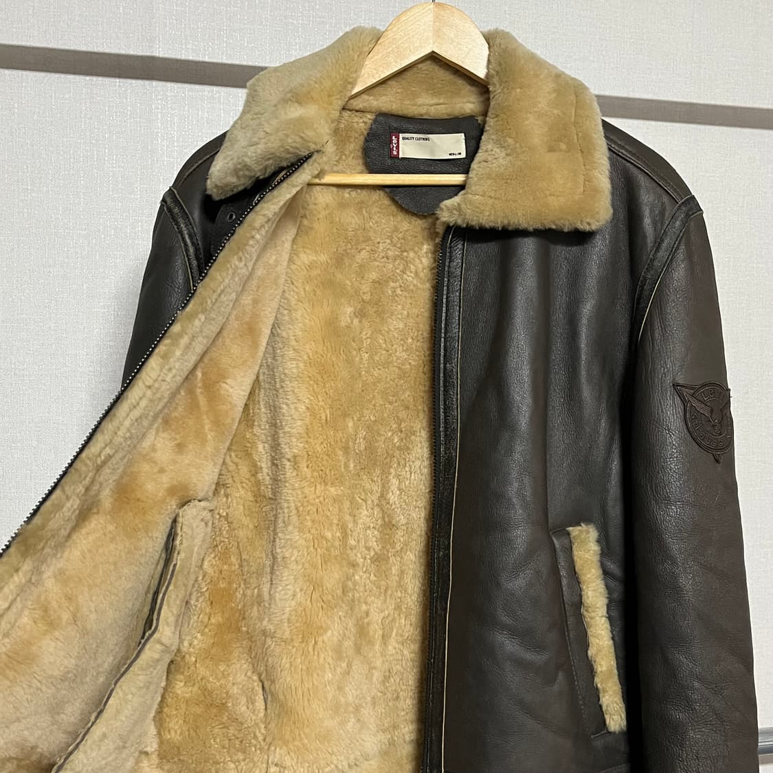 리바이스 미공군 B3 무스탕 가죽 자켓 L 상품이미지9