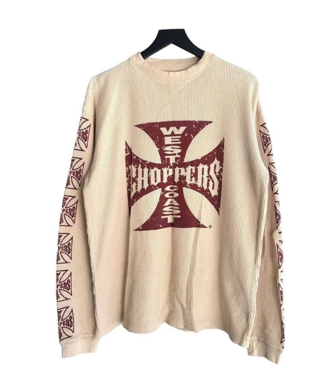 (*구매)  90s West Coast Chopper 써멀니트 크림 상품이미지1