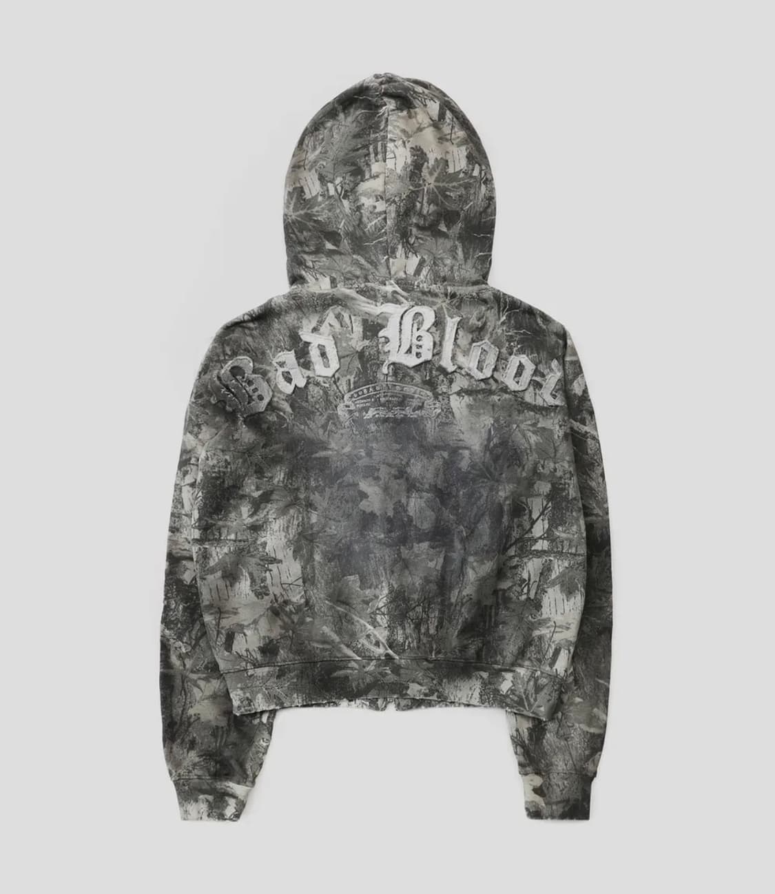 배드블러드 라이온 패치 후드 집업 - 라이트리얼트리 상품이미지1