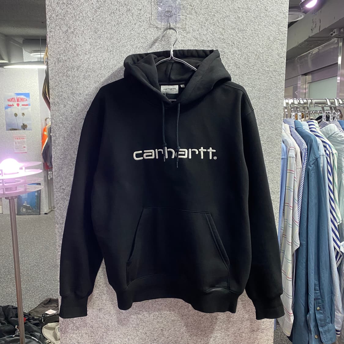 칼하트 WIP 후드캡스 스웨트셔츠 블랙 B4229 상품이미지2