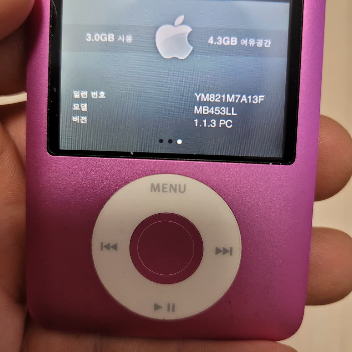 애플 아이팟 나노 3세대 8기가 핑크색상. A1236 상품이미지9