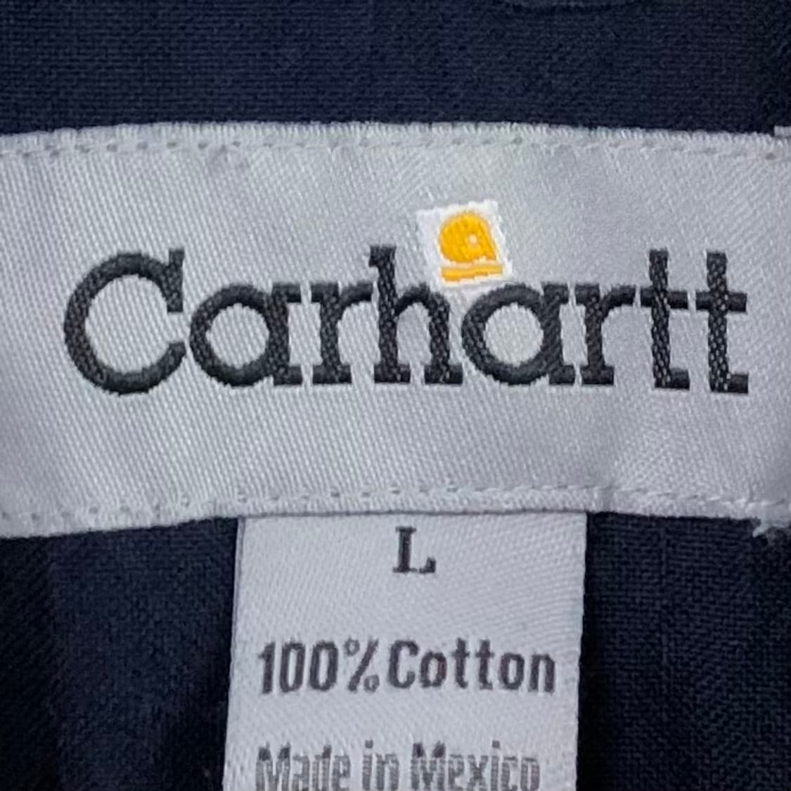 XL 칼하트 네이비 워크 셔츠 상품이미지3