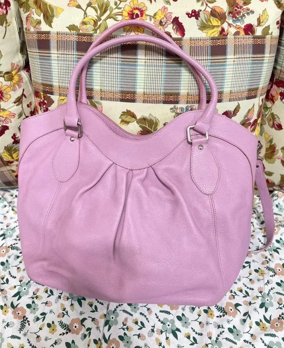 브릭스 가죽핑크라지토트숄더백 상품이미지3