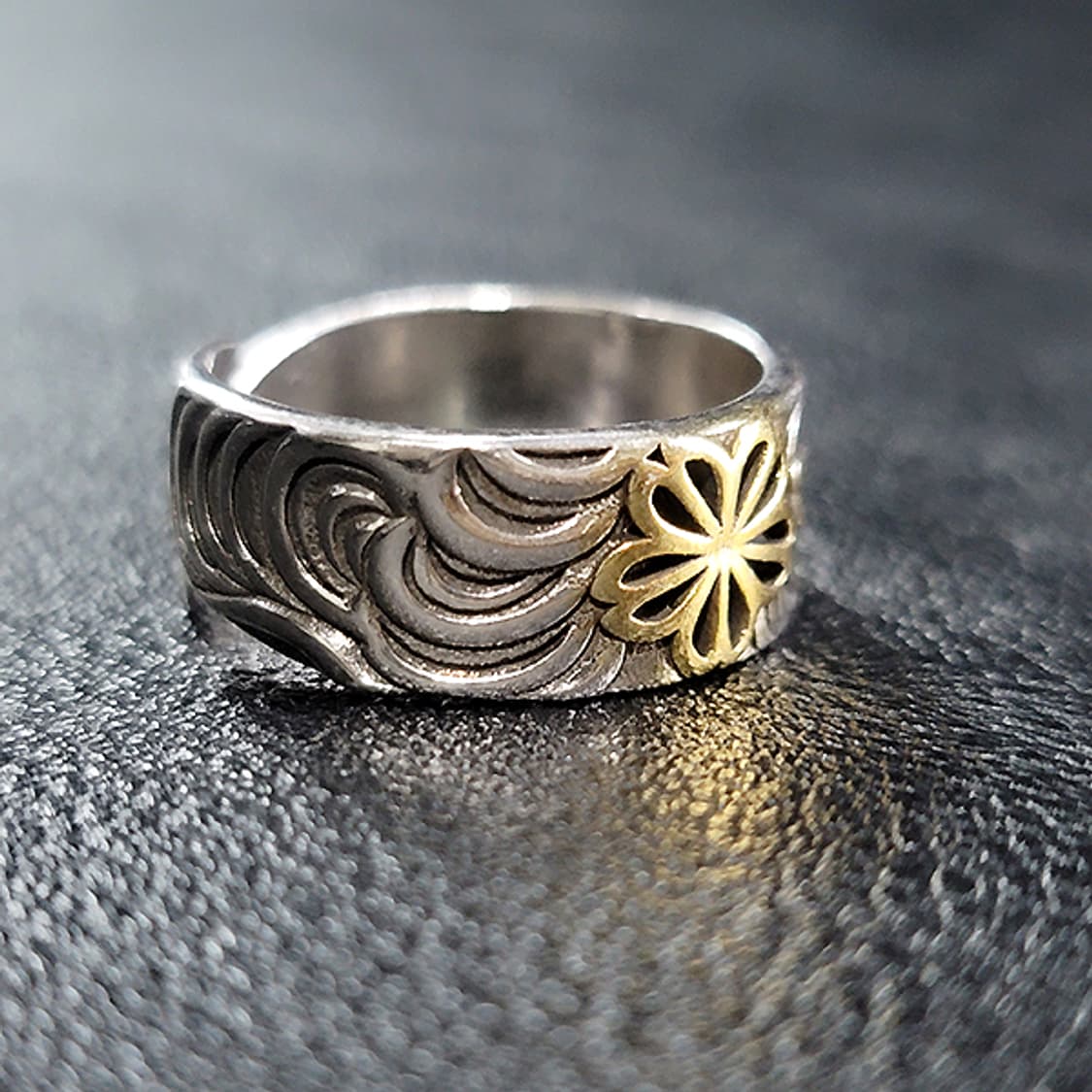 Avara 실버 남자 엔틱 빈티지 명품 고대 연꽃 반지 상품이미지2