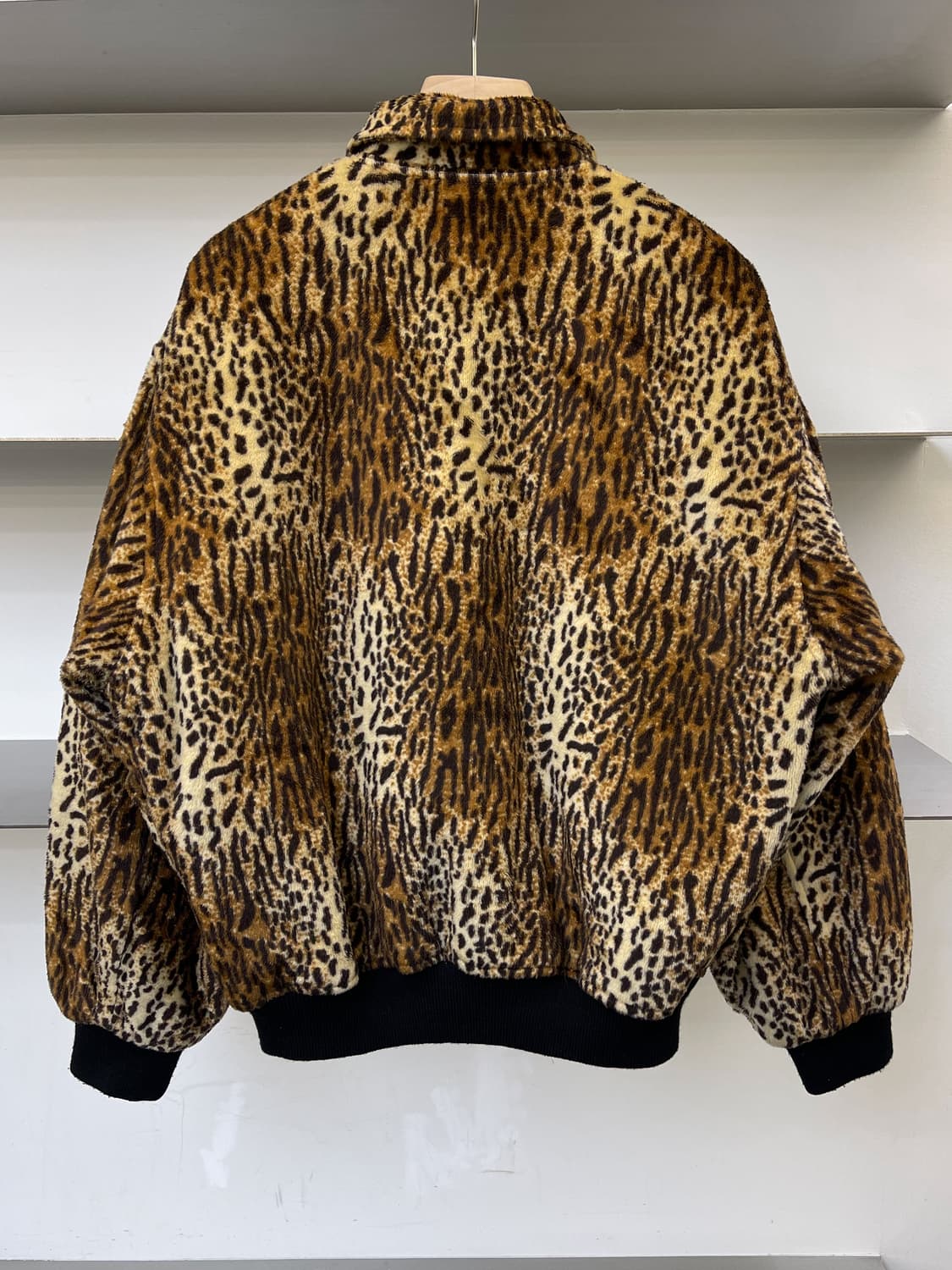 레드 옐로우 블루 90s 레오파드 패턴 블루종 상품이미지4