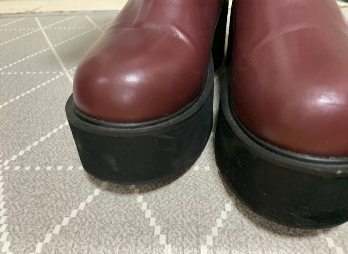 애즈온 마야 미디 부츠 버건디 240 카리나부츠 상품이미지6