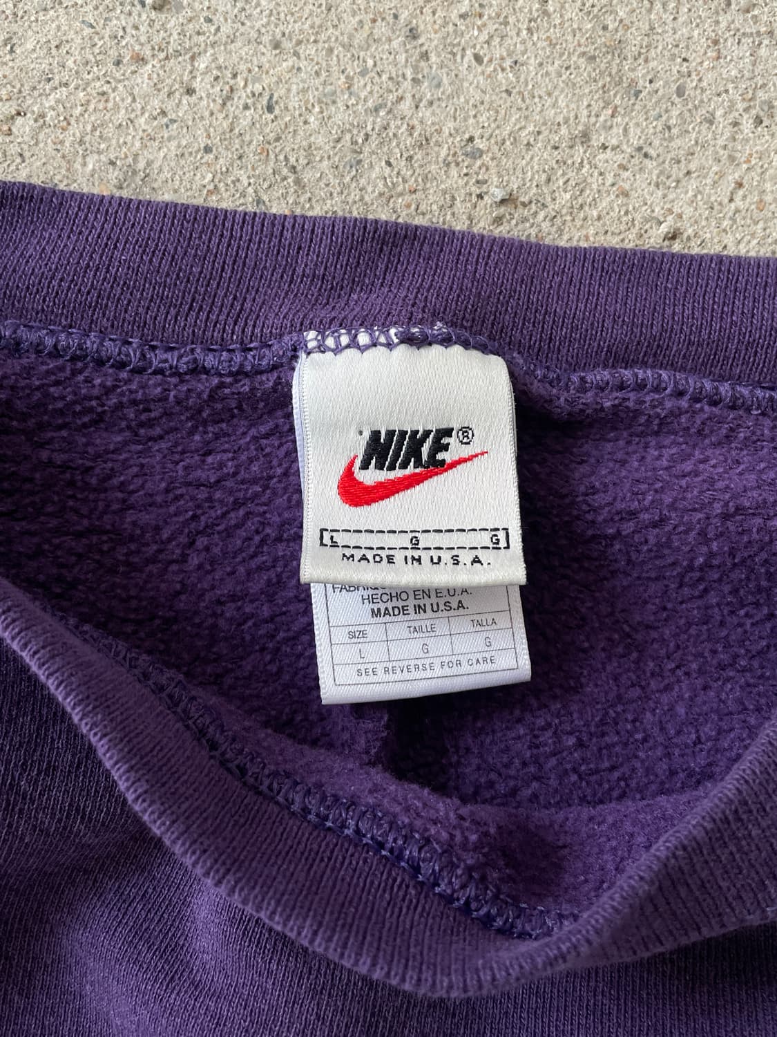 90s Nike Faded Purple Sweatshirt(USA Mad 상품이미지3