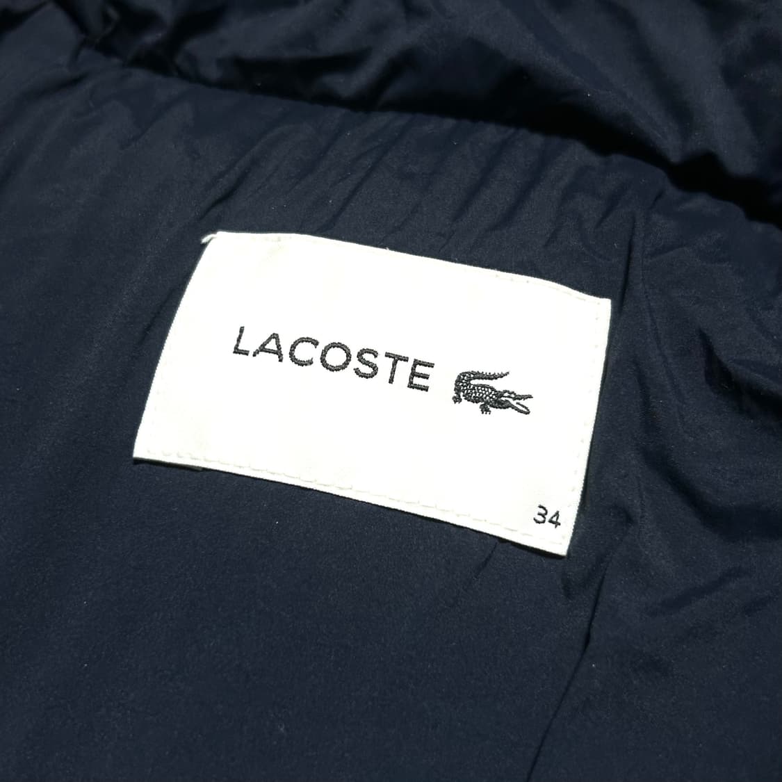 [S] Lacoste 라코스테 우먼즈 다운 네이비 패딩 점퍼 상품이미지7