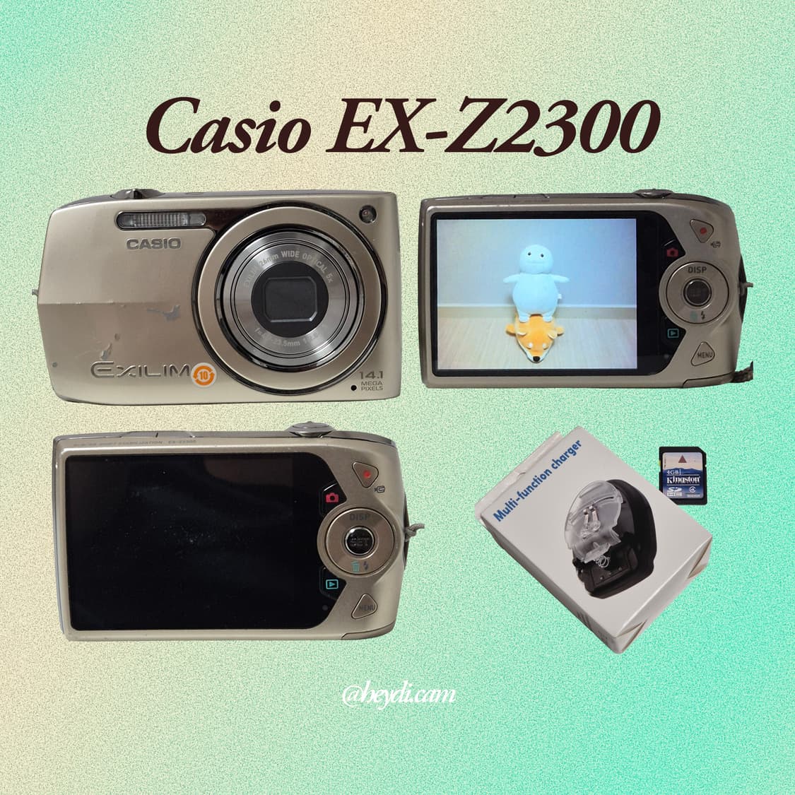 (로제, 모카, 아일릿) 카시오 엑슬림 z2300 골드 상품이미지3