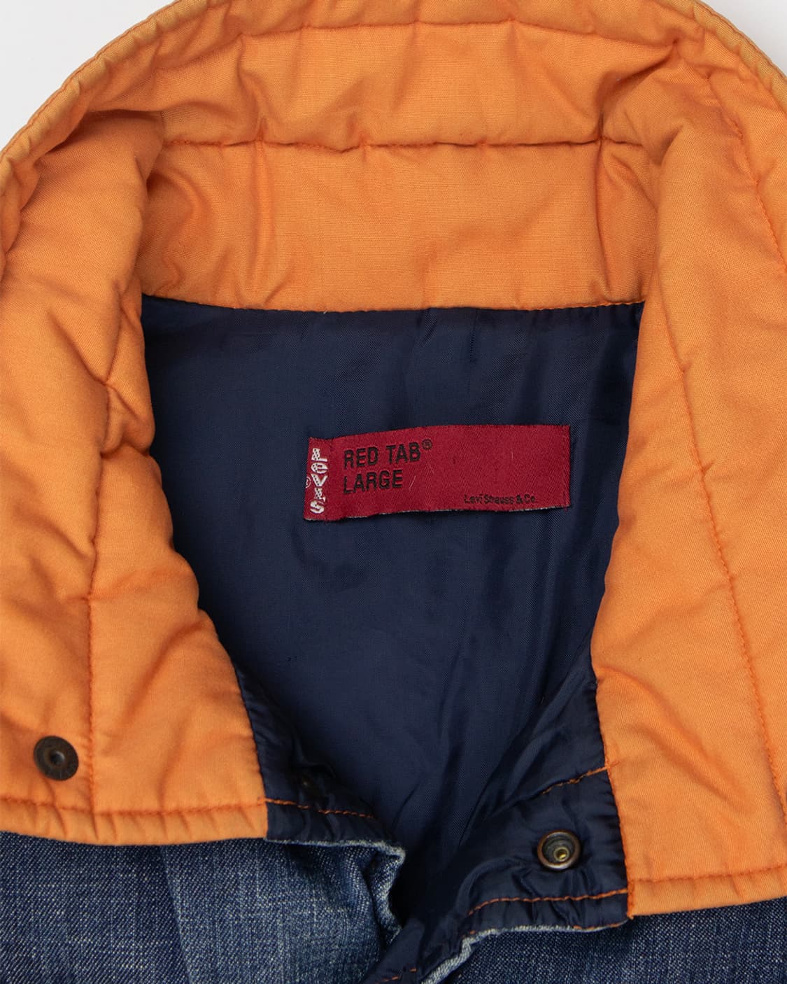 00's 리바이스 레드 데님 다운 베스트 상품이미지2