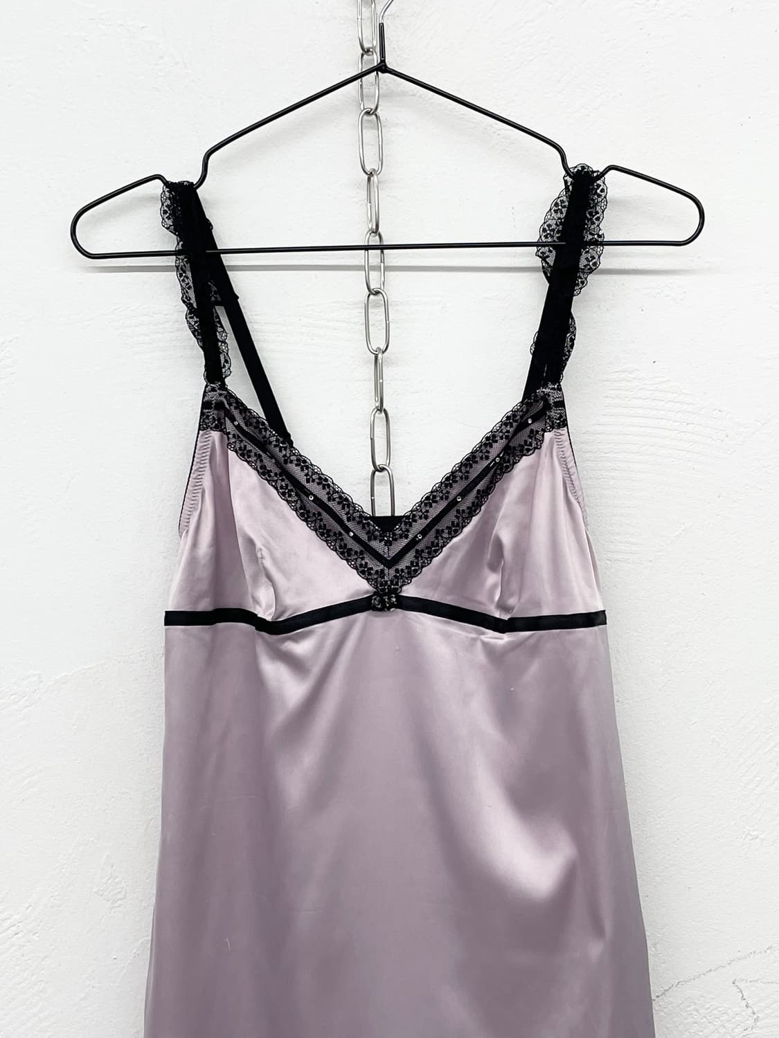 라벤더 레이스 새틴 슬립 상품이미지5