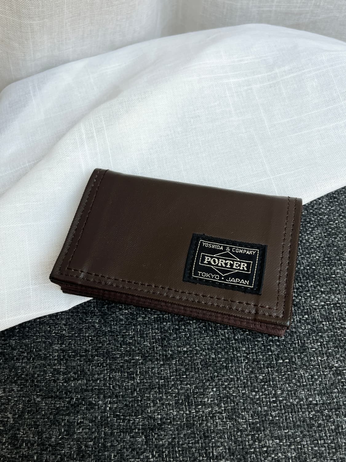 Porter 포터 프리스타일 카드 케이스 브라운 상품이미지1