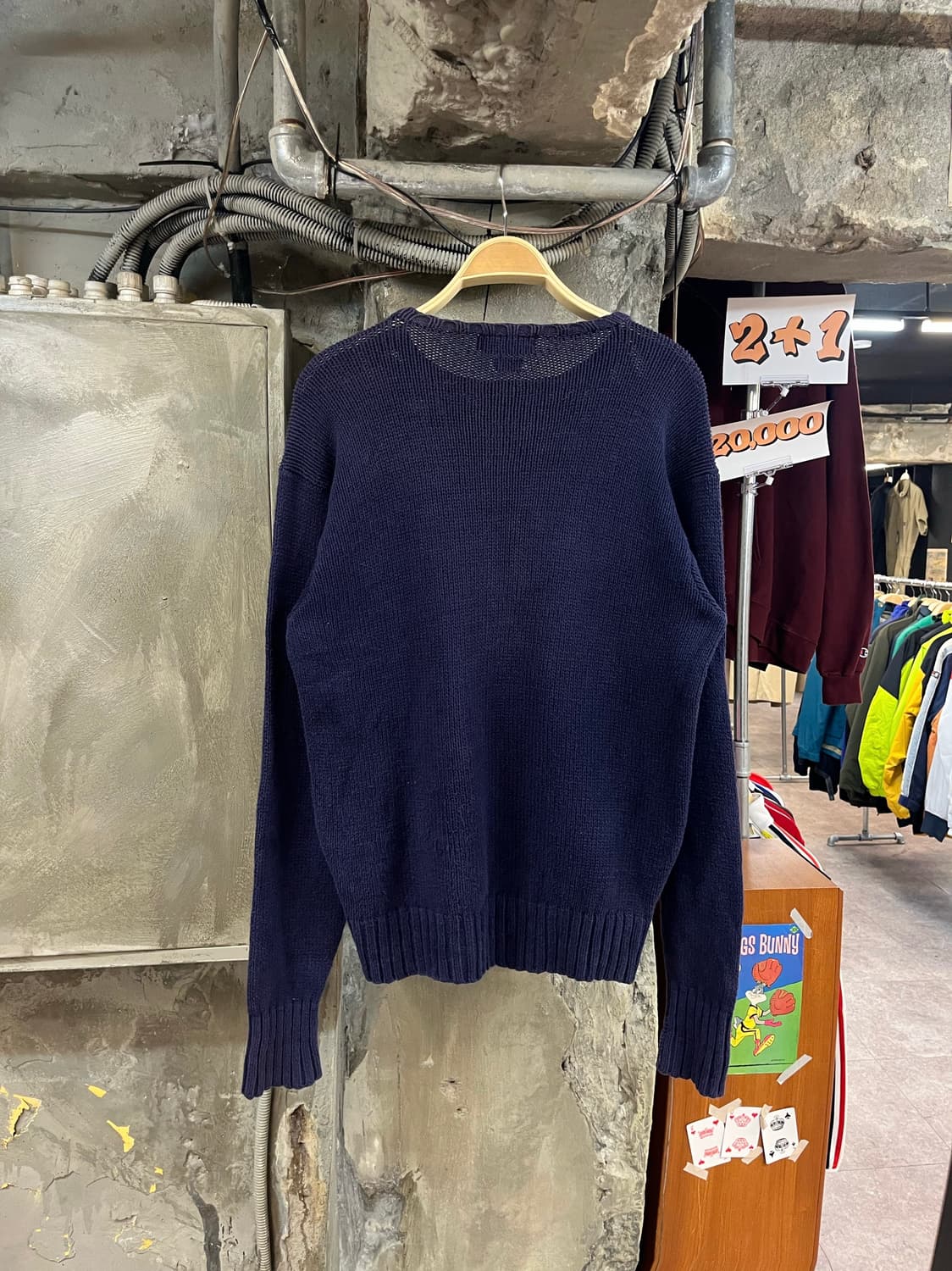 폴로 랄프로렌 니트 네이비 M #csz3607 상품이미지2