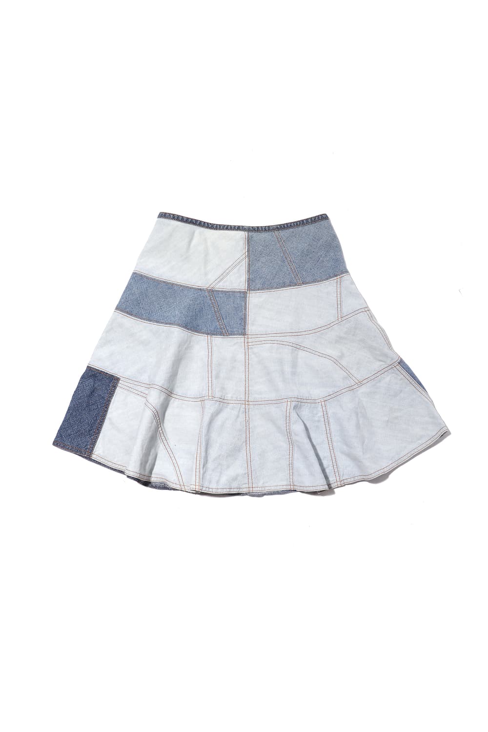 DKNY 90s 데님 패치워크 스커트 women 6/27 상품이미지1