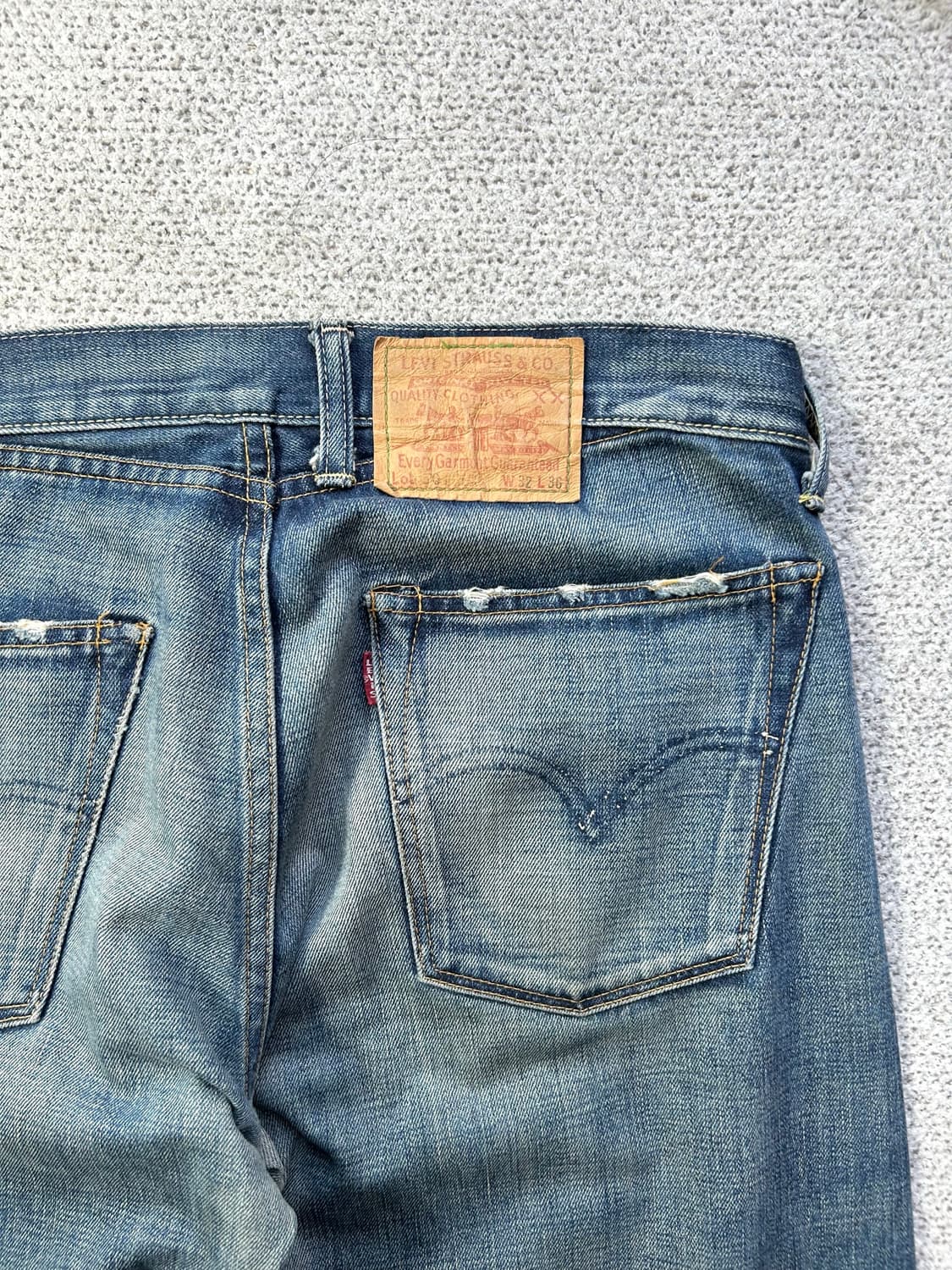  32] Levi's 501 리바이스 레귤러 핏 데님팬츠 W32 L36 상품이미지7
