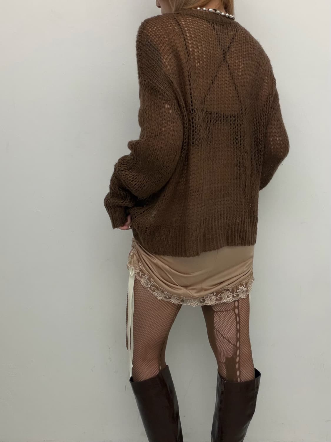 브라운 루즈 니트  상품이미지2