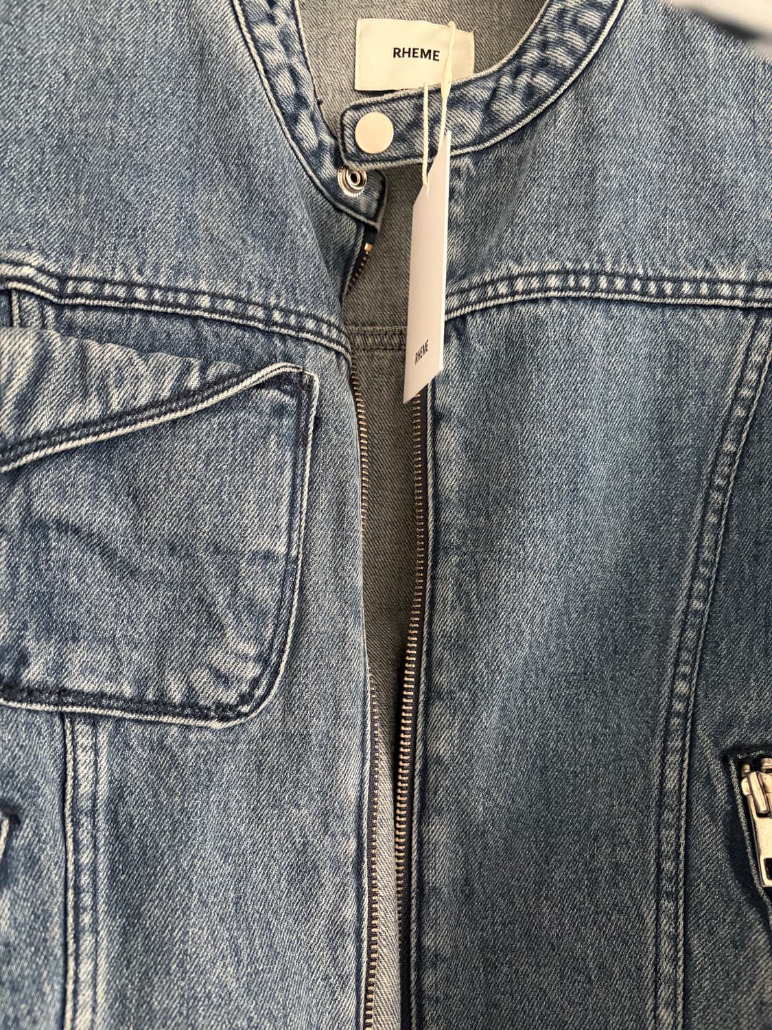 RHEME 리임 크롭 데님자켓 빈티지블루 상품이미지7