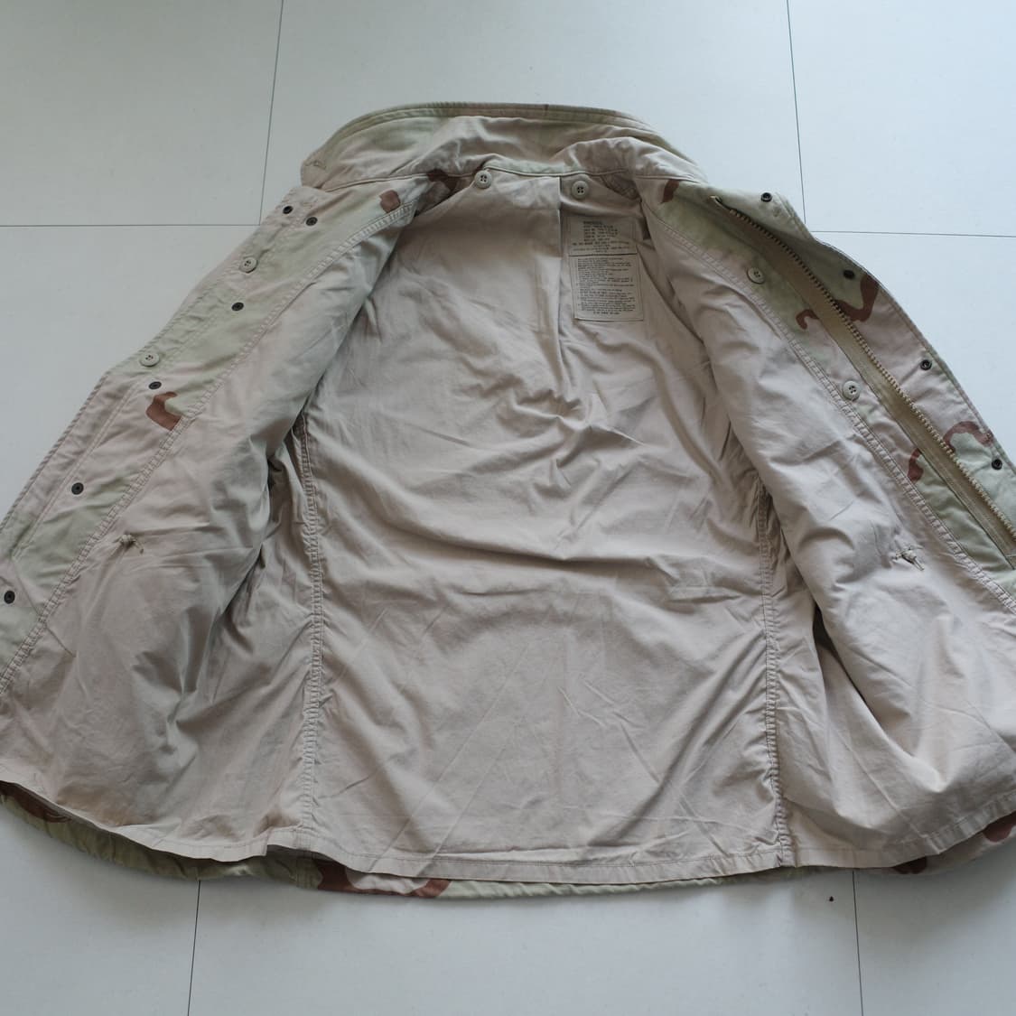 90s 미군 오리지널 군납 M65 사막 3컬러 필드자켓 M-R 상품이미지6