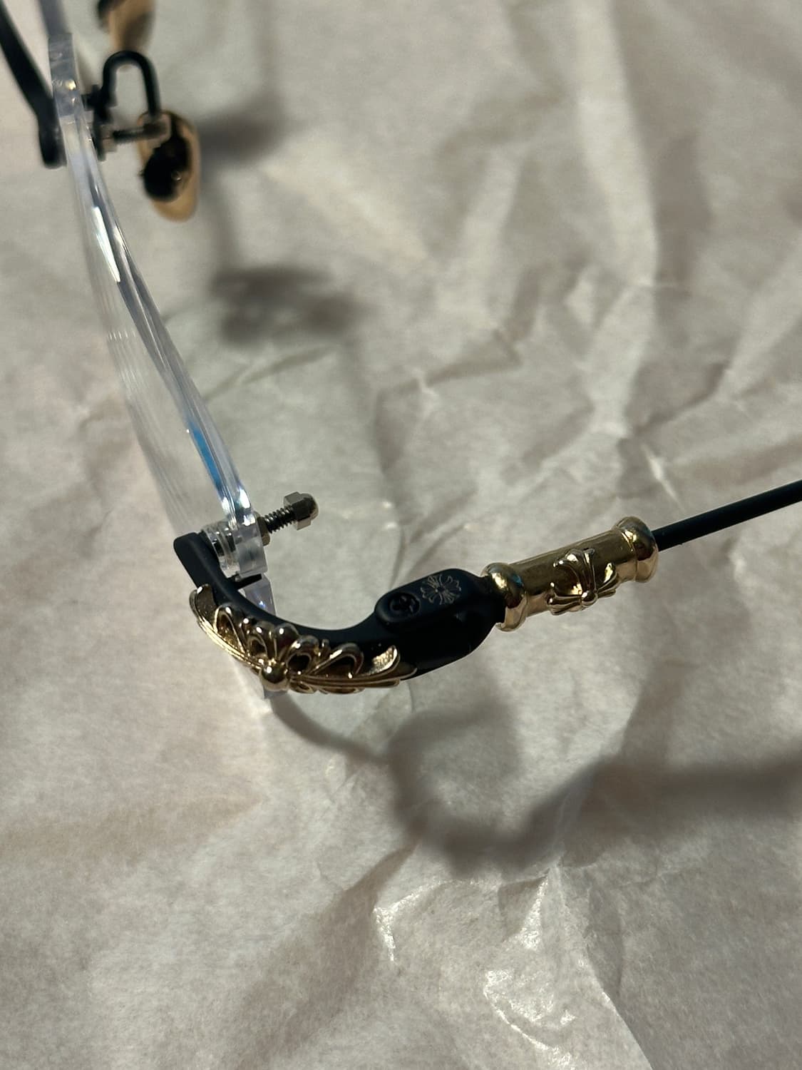 크롬하츠 안경 필스3 매트 블랙 골드 상품이미지6