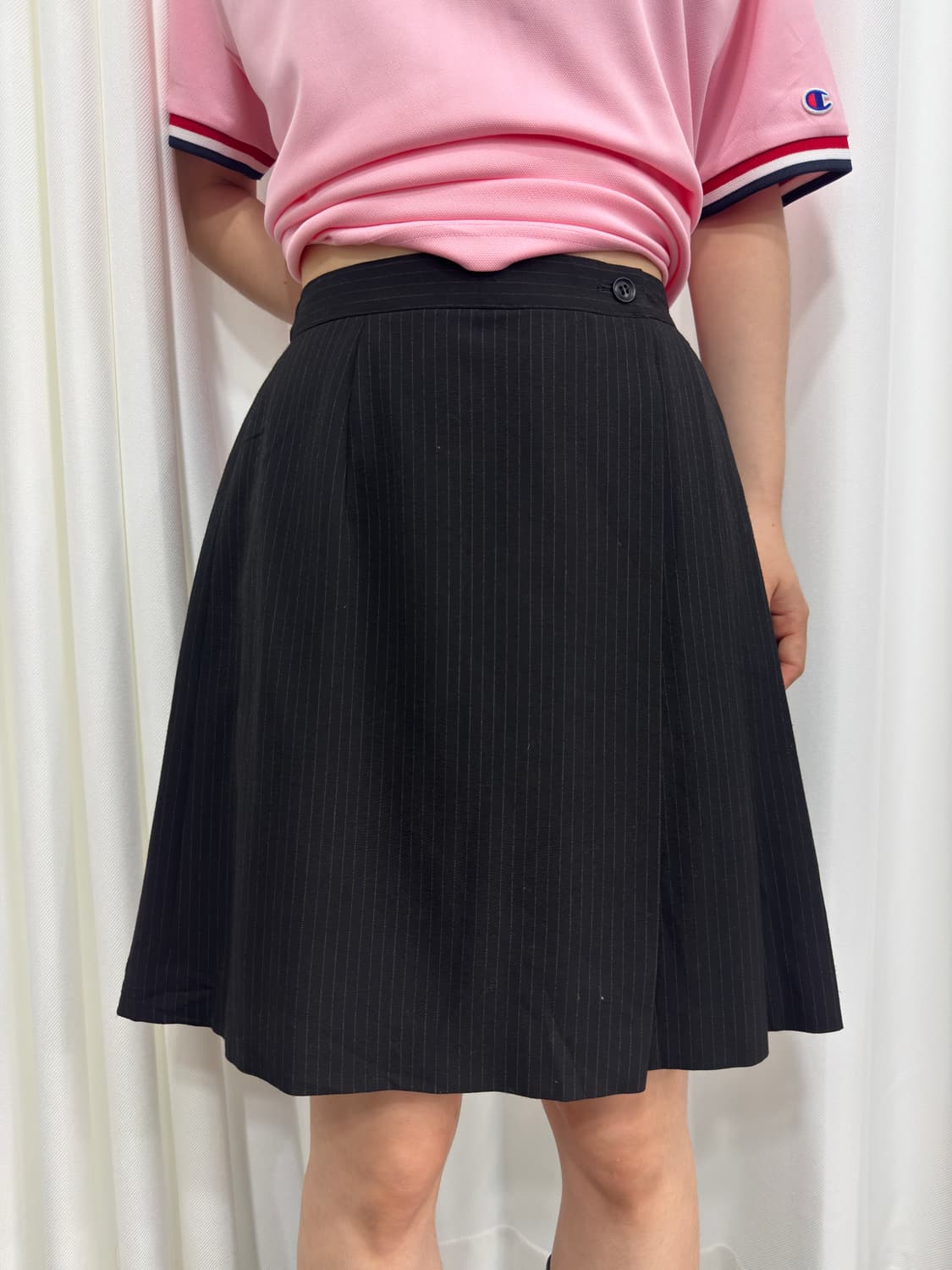 elle stripe pleats skirt 상품이미지1