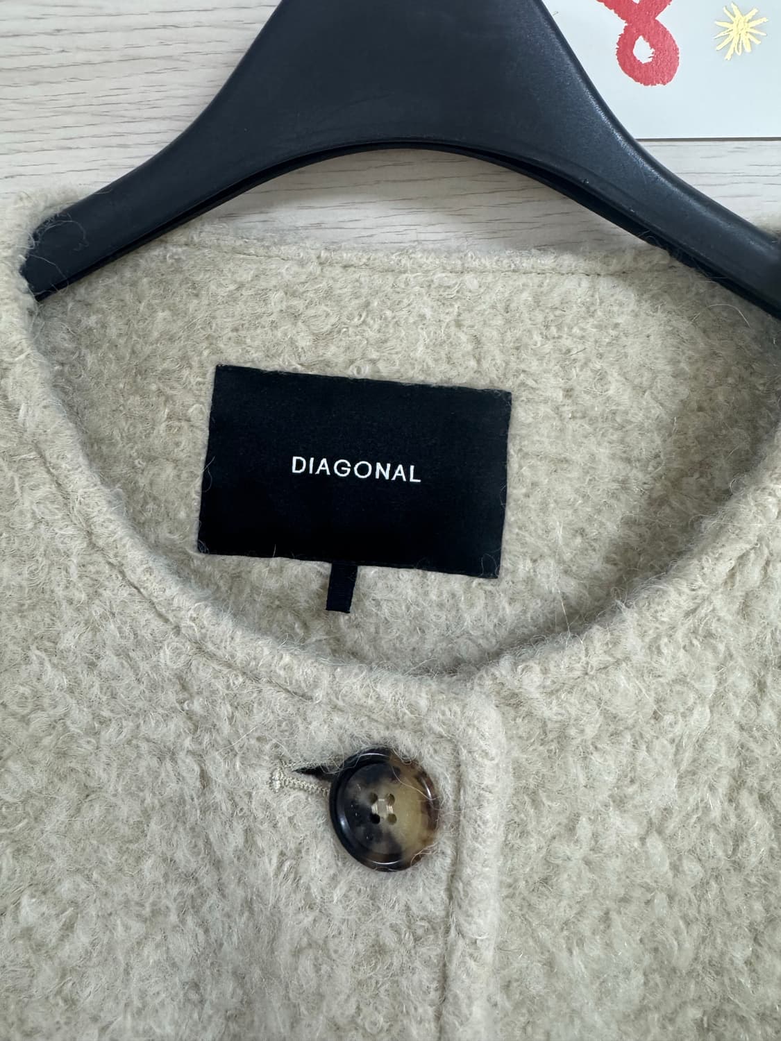 다이애그널 덤블 노카라 자켓 상품이미지6