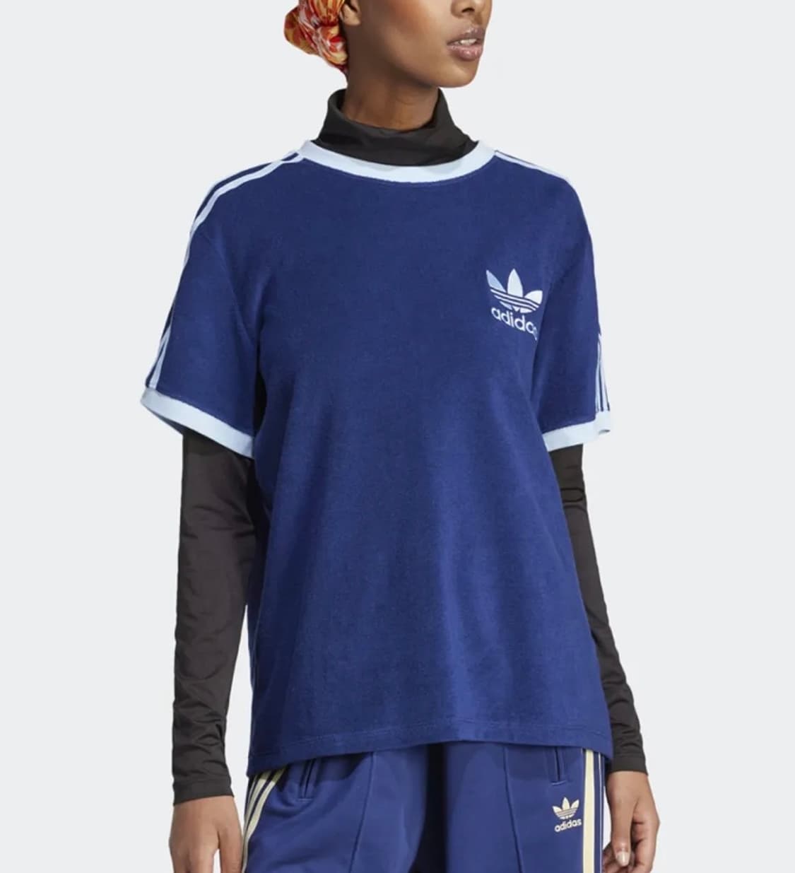 아디다스 테리 3S 티셔츠 다크 블루 - KR 사이즈 상품이미지1