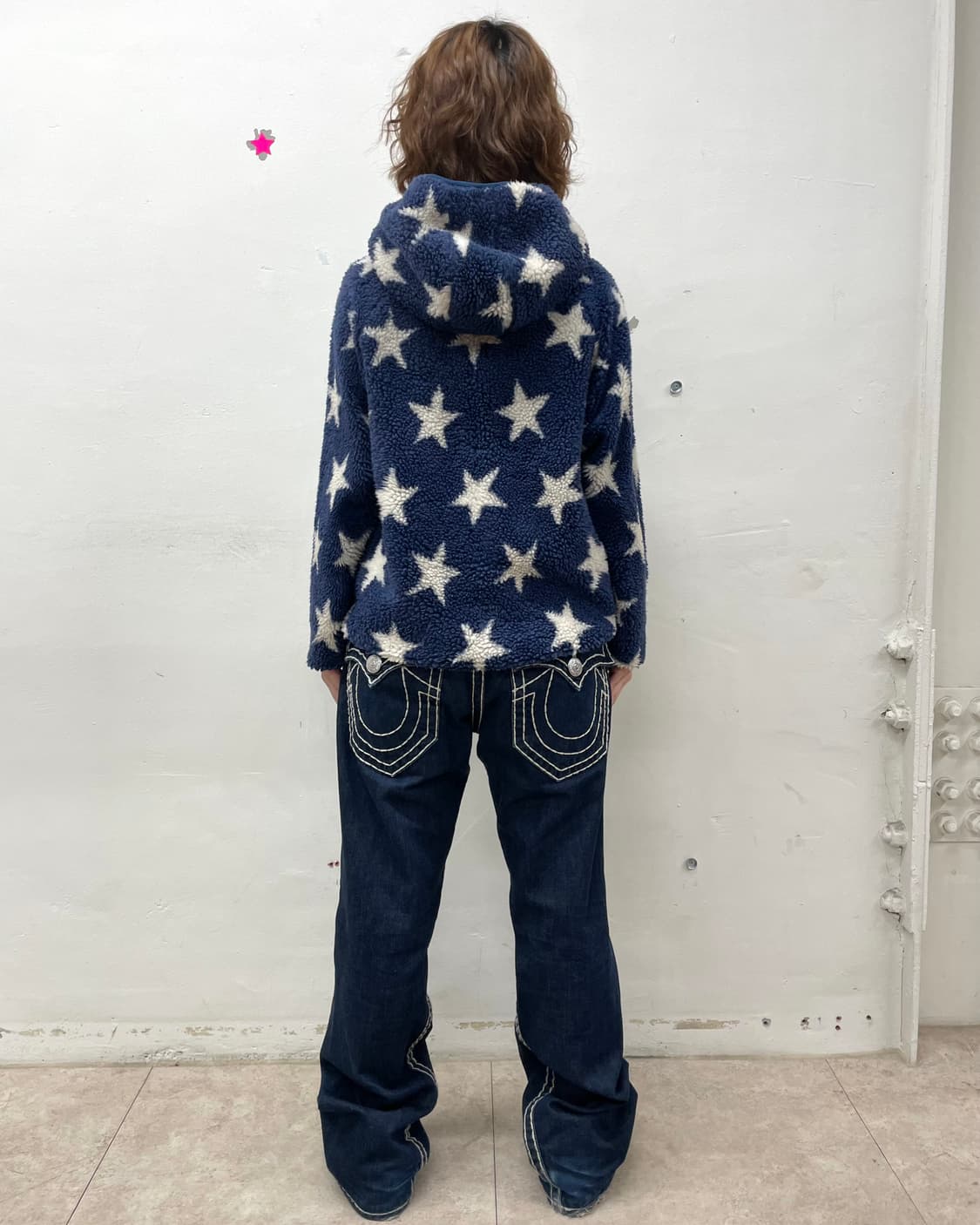 Rough Star Navy Fleece Jacket  상품이미지6