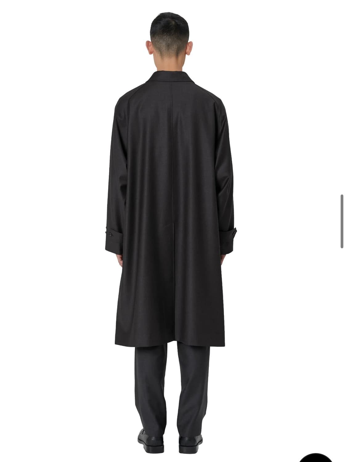 브라운야드 울 발마칸 코트 (차콜) 3사이즈 상품이미지3