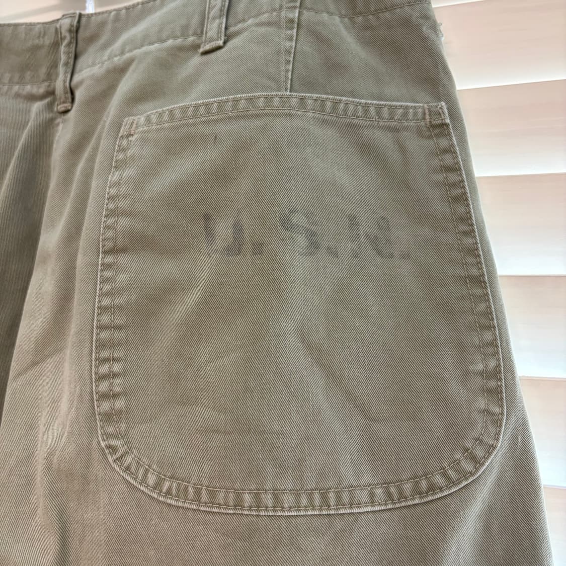 바우와우 Bowwow USN N-3 트윌 페인트 워싱 치노 팬츠 바지 L 상품이미지8