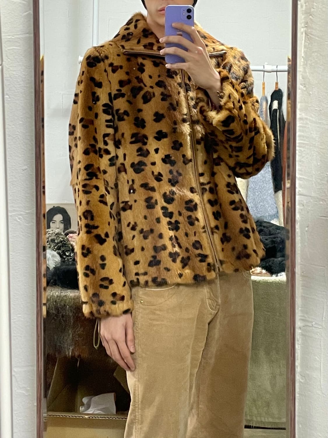 빈티지 호피 퍼자켓 상품이미지4