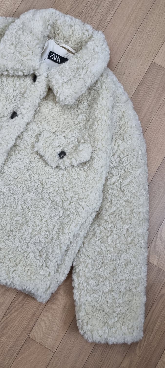 ZARA 에코퍼 시어링 오버핏 자켓 S _ 여성 상품이미지5