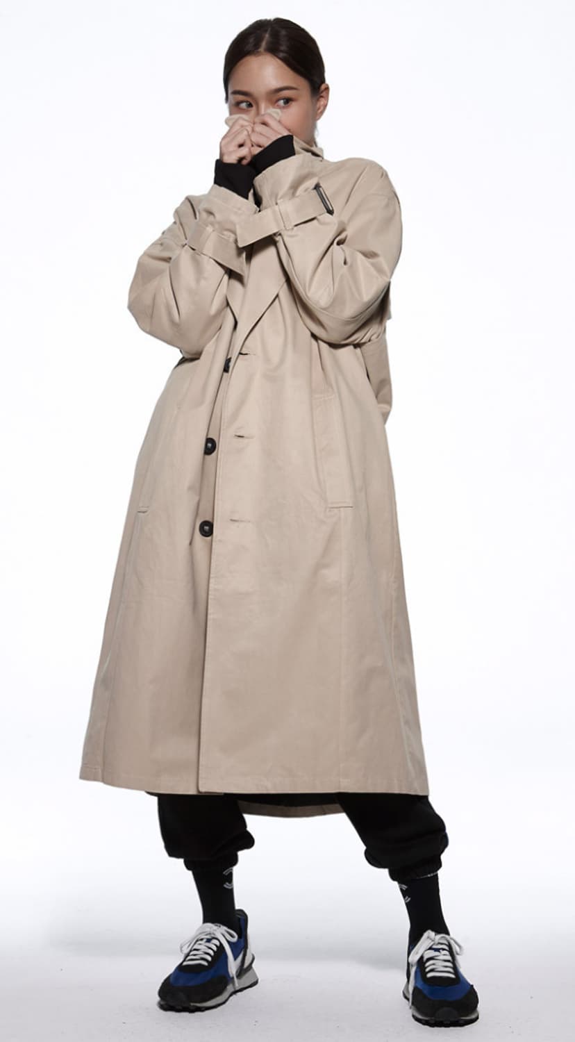 오버사이즈 트렌치코트 상품이미지2