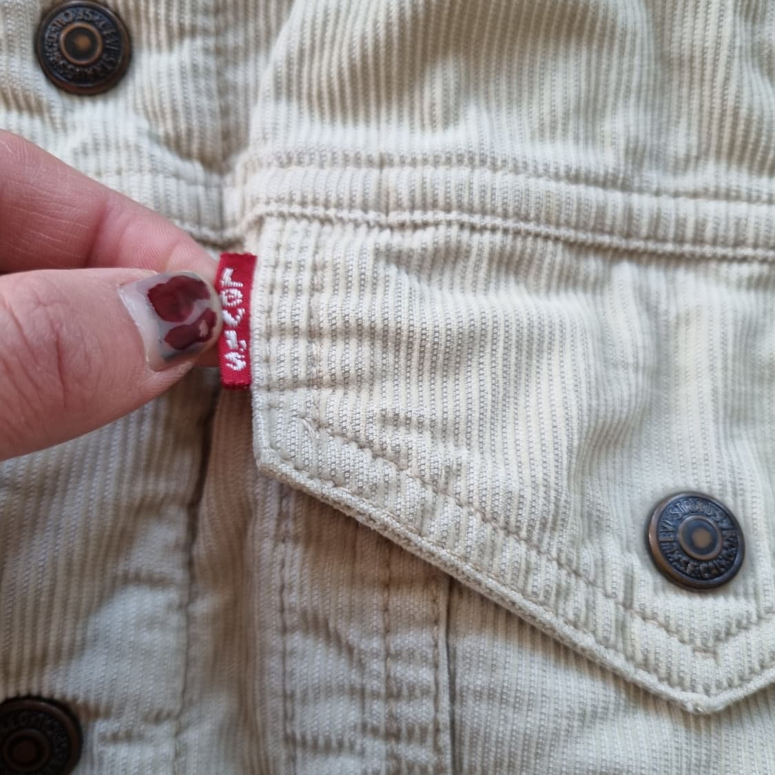 리바이스 코듀로이 쉐르파 자켓 크림  상품이미지5