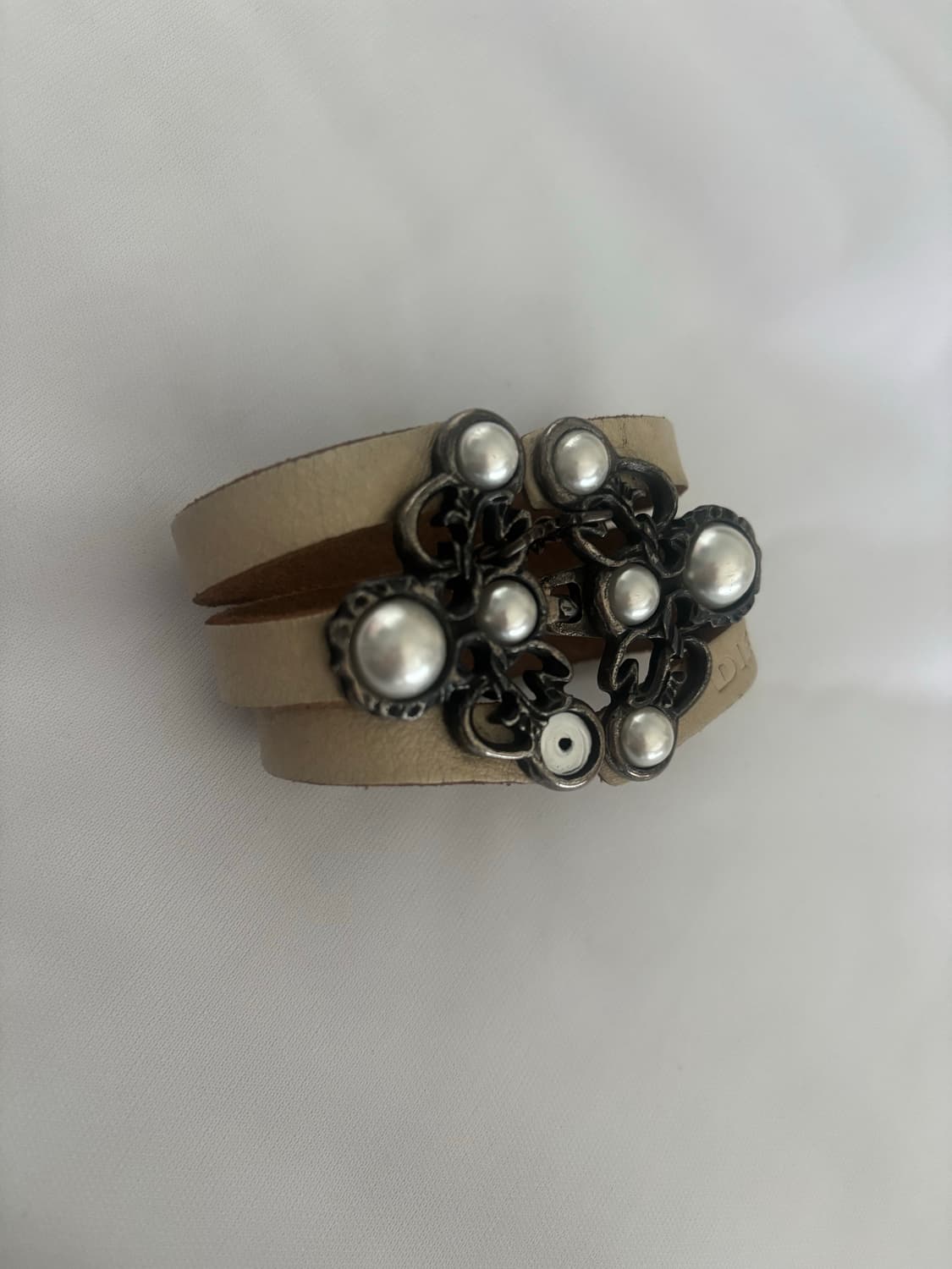 Diesel pearl leather bracelet 상품이미지3