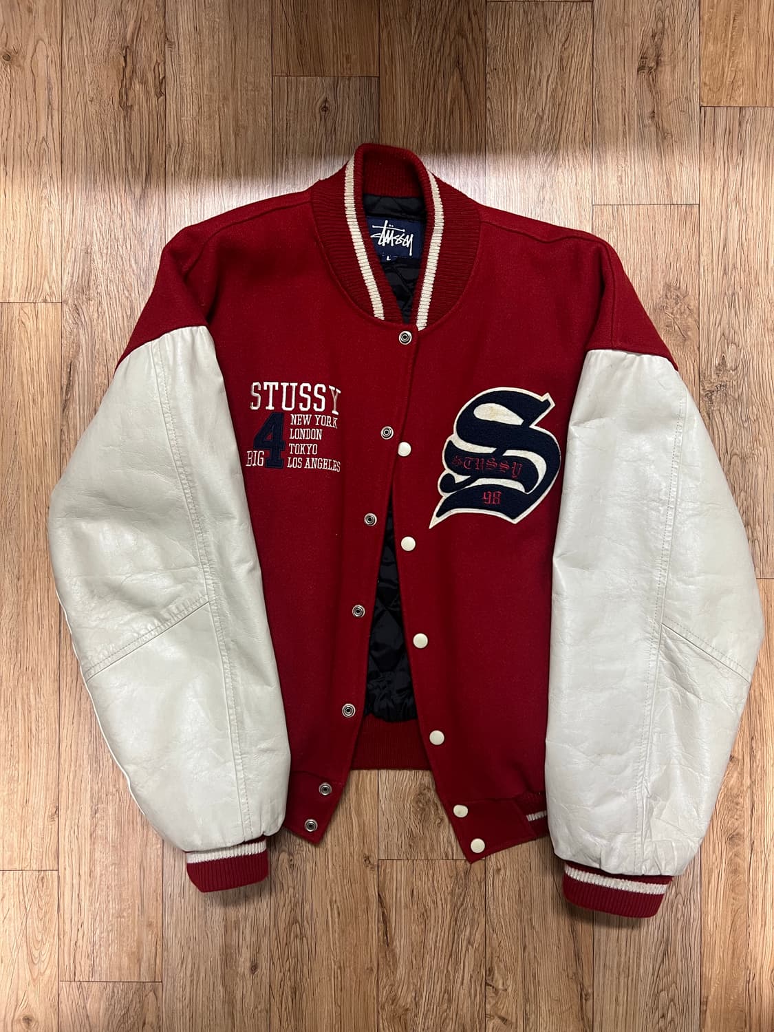 stussy big4 varsity jacket 상품이미지1