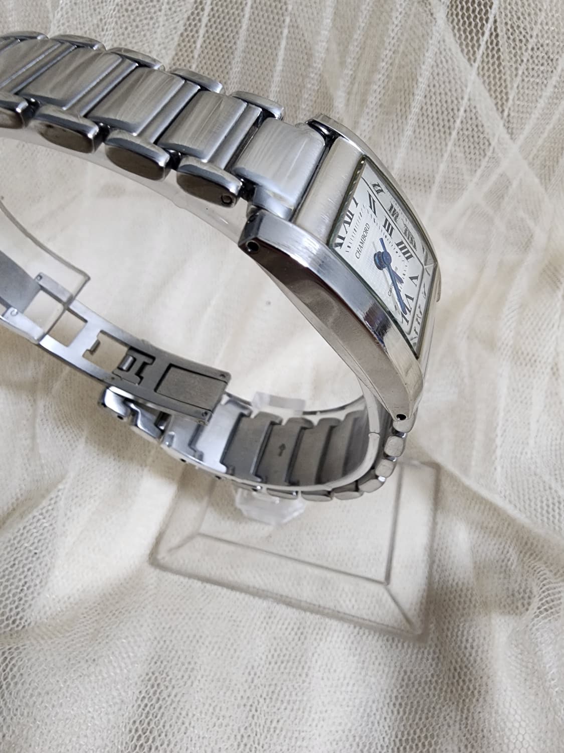 샹보르 CHAMBORD 사각 메탈 여성시계 상품이미지2