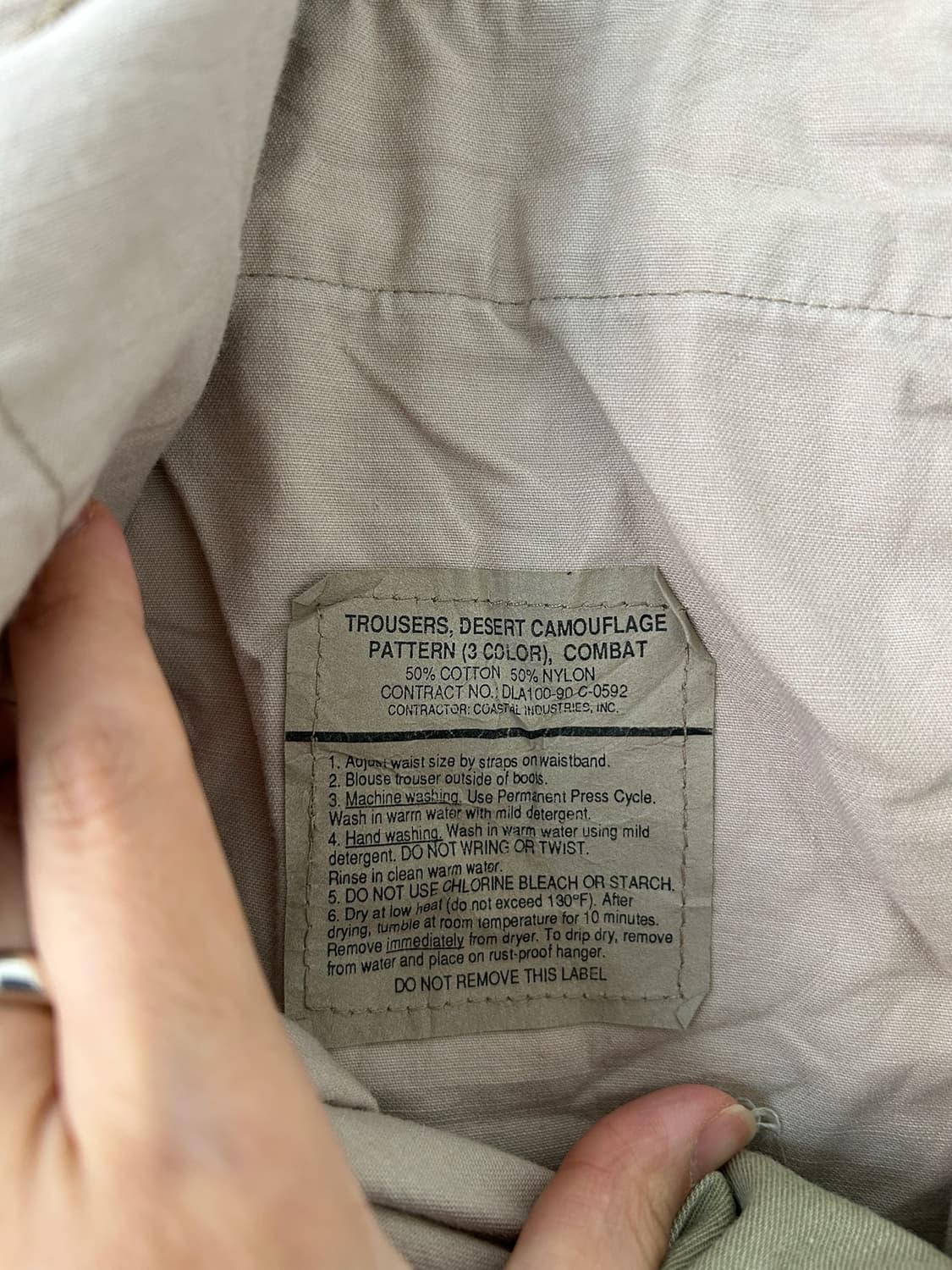90's U.S Army Desert Camo BDU Combat PT 상품이미지4