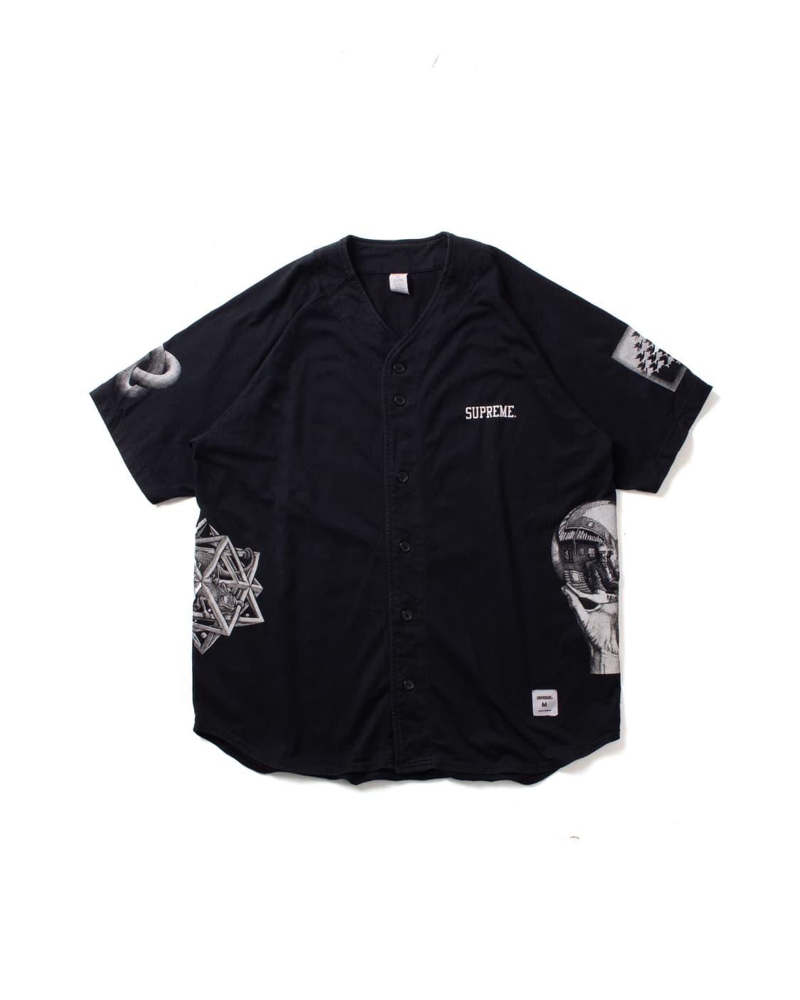 Supreme X Mc Escher 슈프림 에셔 프린팅 베이스볼 셔츠 상품이미지1