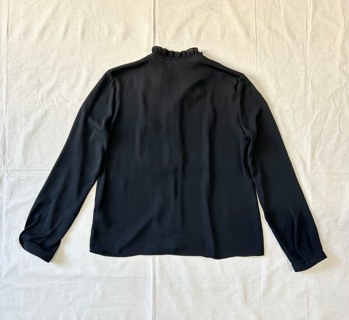 블랙 프릴 블라우스 상품이미지4