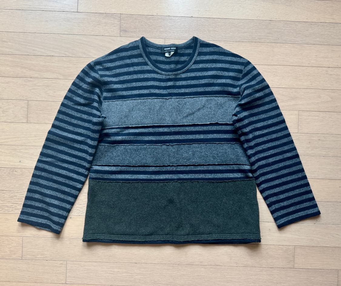 꼼데가르송 homme deux 라운드스웻 상품이미지1