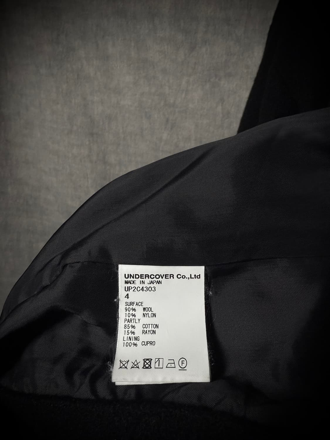 Undercover 23–24AW Lace Collar Wool Coat 상품이미지7