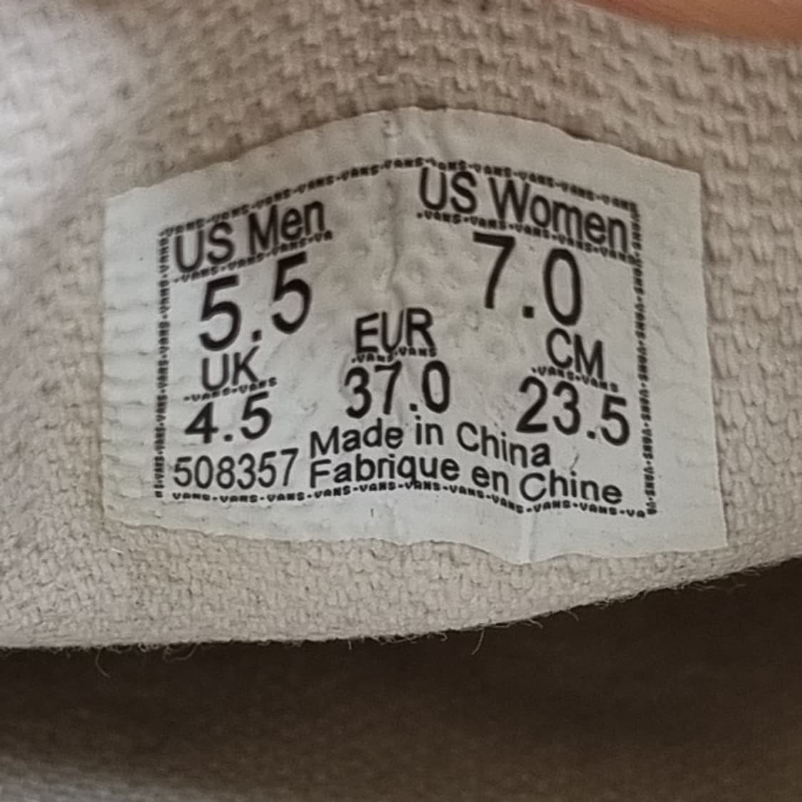 반스 어센틱 트위드 여성스니커즈235  상품이미지6