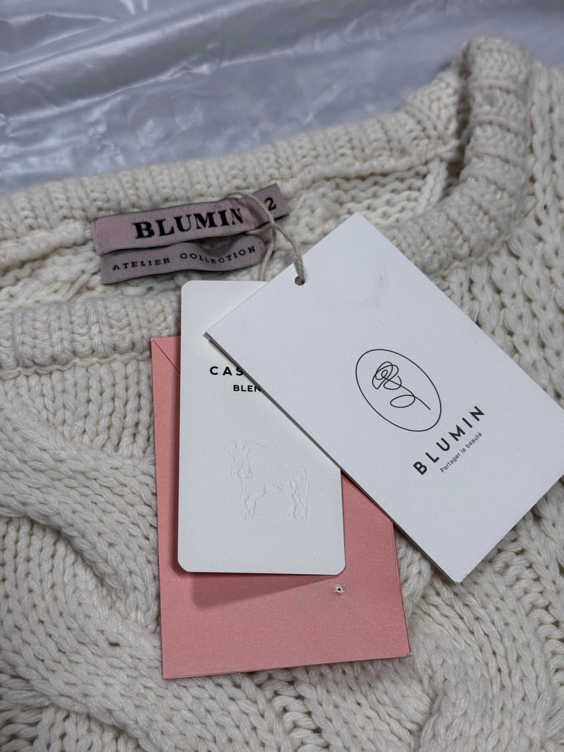 blumin 블루민 꽈배기 니트 (새제품) 상품이미지4