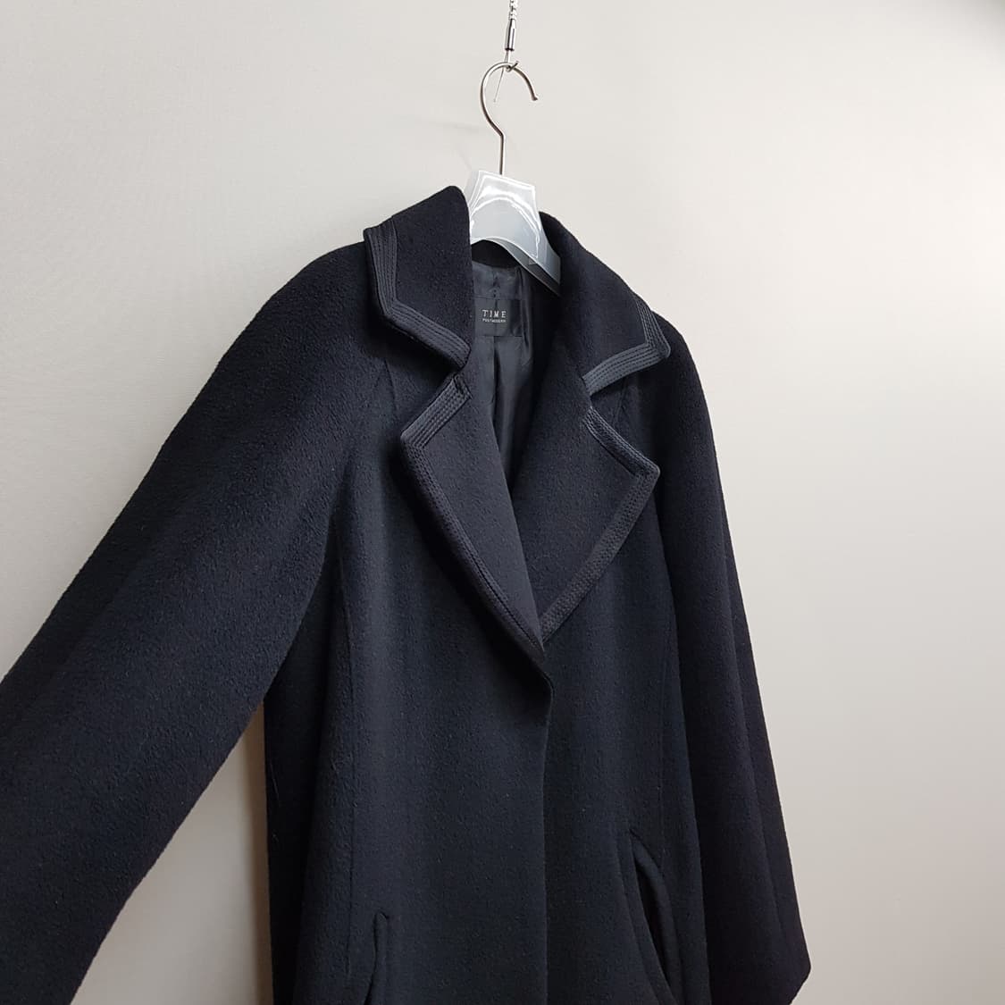 한섬 타임 울소재 롱코트 82-94-160사이즈 상품이미지3