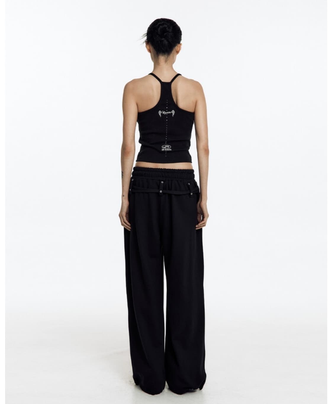 카시코 kashiko zenu belt sweat pants black 상품이미지3