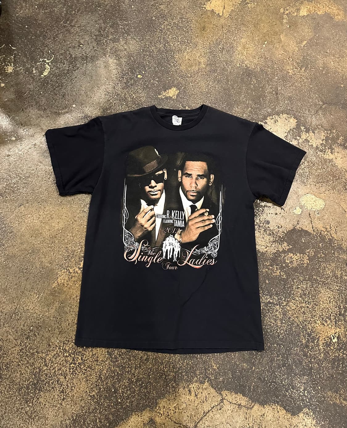 빈티지 R.kelly 2012 Tour 랩 티셔츠  상품이미지1