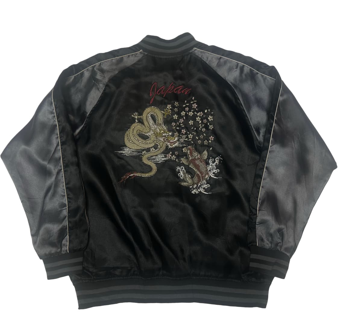 JPN Vintage 드래곤빅로고 블랙스카쟌 XL 상품이미지1