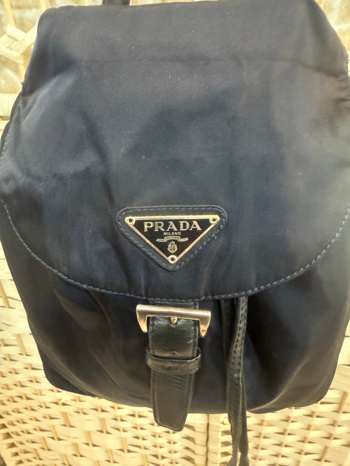정품 프라다 나일론 체인 백팩 팝니다 상품이미지2