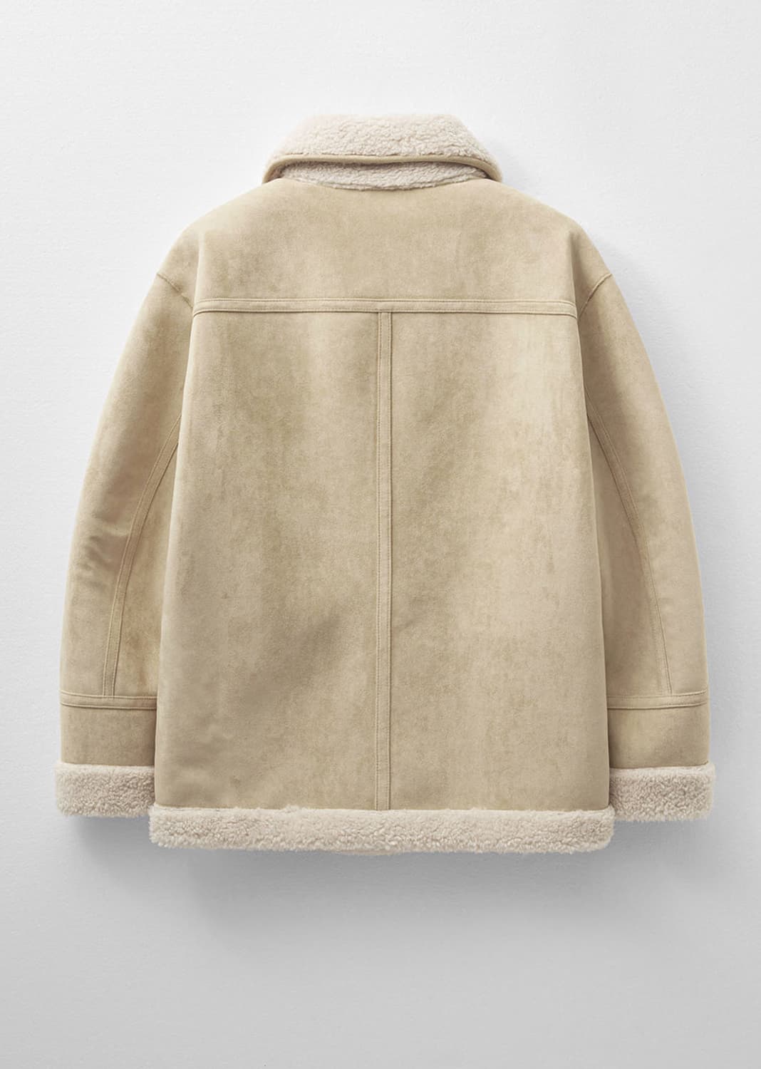 몽돌 리버시블 스웨이드 무스탕 베이지 상품이미지2